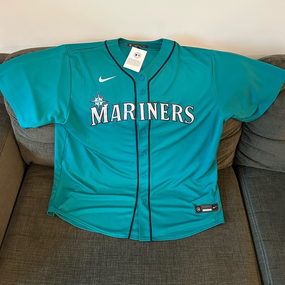 Nike Other - Nike Authentic Seattle Mariners Teal Green Alternate Baseball Jersey Men’s Sz XL